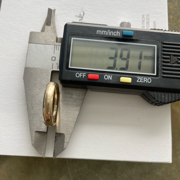 1960s Vintage 14K Yellow Gold Wedding Band - JR Wood Size 6 - Comfort Fit Ring - Picture 6 of 6